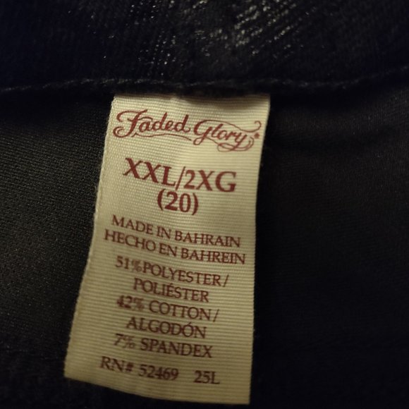 Faded Glory Patterned Jeggings - Size 20 - Picture 2 of 7